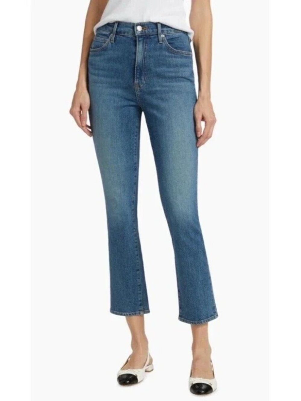 Veronica Beard Ryleigh Slim Straight Ankle High Rise Jeans Womens 25 Wanderer